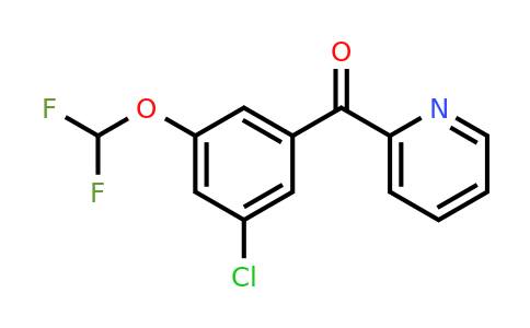 1261806-07-8 | 2-(3-Chloro-5-(difluoromethoxy)benzoyl)pyridine