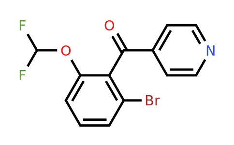 1261806-83-0 | 4-(2-Bromo-6-(difluoromethoxy)benzoyl)pyridine