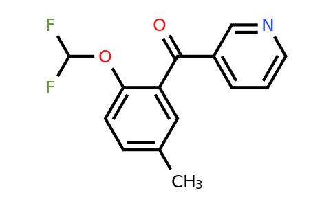 1261807-61-7 | 3-(2-(Difluoromethoxy)-5-methylbenzoyl)pyridine