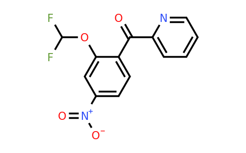 1261807-63-9 | 2-(2-(Difluoromethoxy)-4-nitrobenzoyl)pyridine