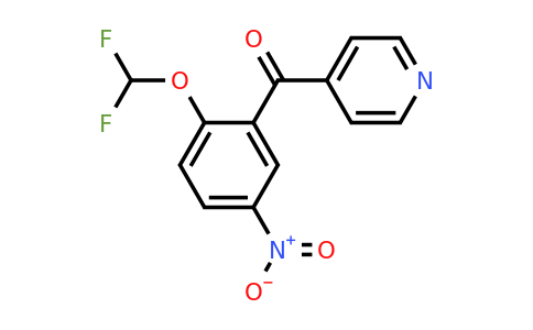 1261807-65-1 | 4-(2-(Difluoromethoxy)-5-nitrobenzoyl)pyridine