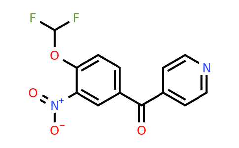 1261807-67-3 | 4-(4-(Difluoromethoxy)-3-nitrobenzoyl)pyridine