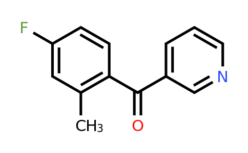 1261808-06-3 | 3-(4-Fluoro-2-methylbenzoyl)pyridine