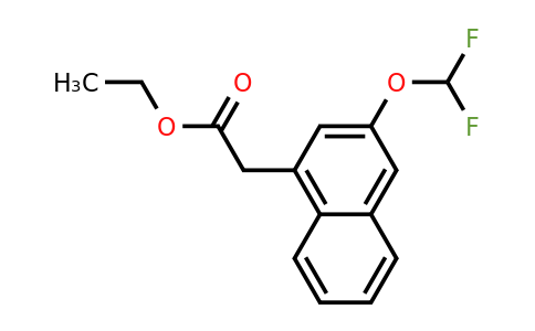 1261808-73-4 | Ethyl 2-(difluoromethoxy)naphthalene-4-acetate