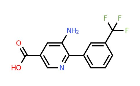 5-Amino-6-(3-(trifluoromethyl)phenyl)nicotinic acid