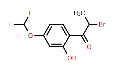 1261815-37-5 | 2-Bromo-2'-hydroxy-4'-(difluoromethoxy)propiophenone