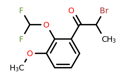 1261818-19-2 | 2-Bromo-3'-methoxy-2'-(difluoromethoxy)propiophenone