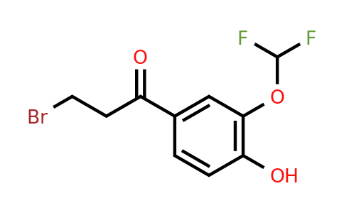 1261819-03-7 | 3-Bromo-3'-(difluoromethoxy)-4'-hydroxypropiophenone