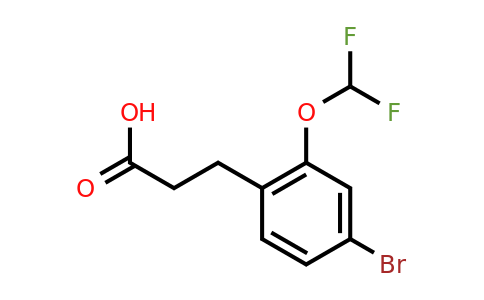 1261819-30-0 | 3-(4'-Bromo-2'-(difluoromethoxy)phenyl)propionic acid