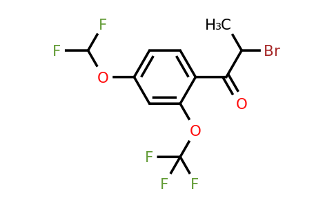 1261819-35-5 | 2-Bromo-4'-(difluoromethoxy)-2'-(trifluoromethoxy)propiophenone