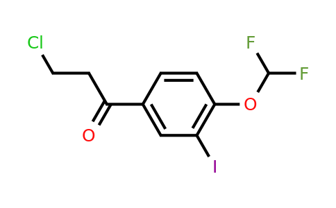 1261821-20-8 | 3-Chloro-4'-(difluoromethoxy)-3'-iodopropiophenone