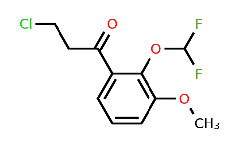 1261821-21-9 | 3-Chloro-2'-(difluoromethoxy)-3'-methoxypropiophenone