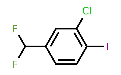 1261821-31-1 | 2-Chloro-4-(difluoromethyl)-1-iodobenzene
