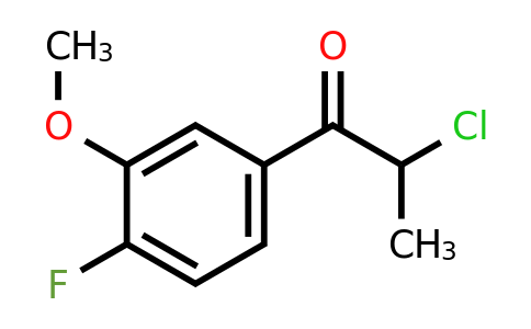 1261821-52-6 | 2-Chloro-4'-fluoro-3'-methoxypropiophenone