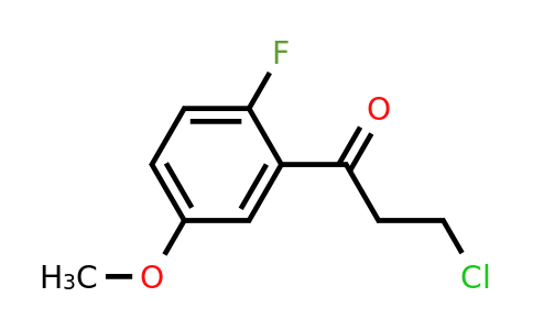 1261821-53-7 | 3-Chloro-2'-fluoro-5'-methoxypropiophenone