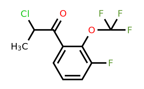 1261821-55-9 | 2-Chloro-3'-fluoro-2'-(trifluoromethoxy)propiophenone