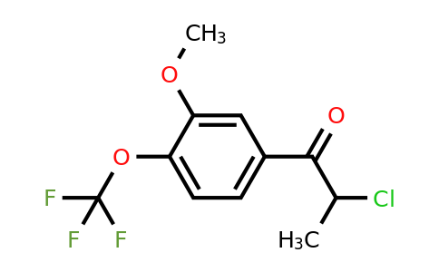 1261822-14-3 | 2-Chloro-3'-methoxy-4'-(trifluoromethoxy)propiophenone