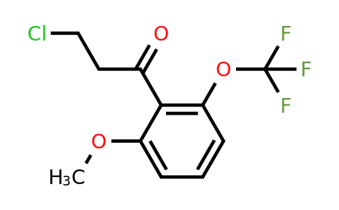 1261822-19-8 | 3-Chloro-2'-methoxy-6'-(trifluoromethoxy)propiophenone