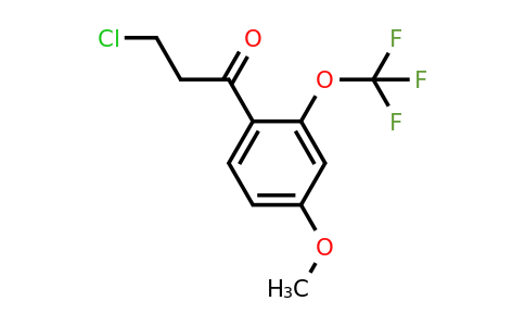 1261822-22-3 | 3-Chloro-4'-methoxy-2'-(trifluoromethoxy)propiophenone