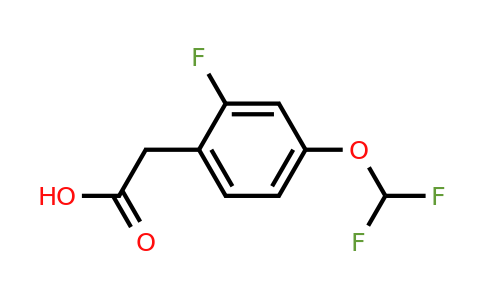 1261825-43-7 | 4-(Difluoromethoxy)-2-fluorophenylacetic acid