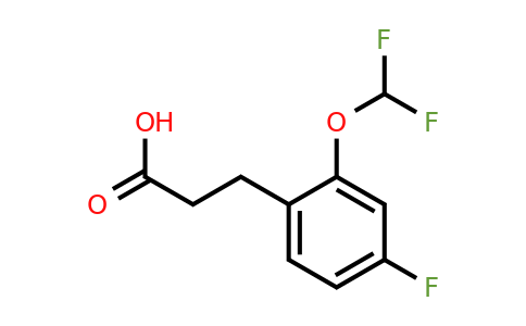 1261825-50-6 | 3-(2'-(Difluoromethoxy)-4'-fluorophenyl)propionic acid
