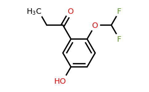 1261825-56-2 | 2'-(Difluoromethoxy)-5'-hydroxypropiophenone