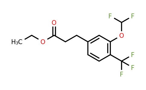 1261826-11-2 | Ethyl 3-(3'-(difluoromethoxy)-4'-(trifluoromethyl)phenyl)propionate