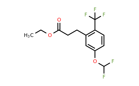 1261826-13-4 | Ethyl 3-(5'-(difluoromethoxy)-2'-(trifluoromethyl)phenyl)propionate