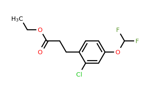 1261826-22-5 | Ethyl 3-(2'-chloro-4'-(difluoromethoxy)phenyl)propionate