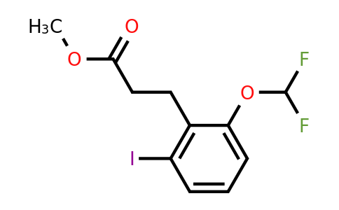 1261826-57-6 | Methyl 3-(2'-(difluoromethoxy)-6'-iodophenyl)propionate