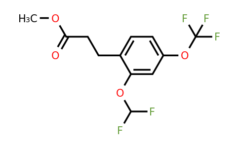 1261826-64-5 | Methyl 3-(2'-(difluoromethoxy)-4'-(trifluoromethoxy)phenyl)propionate