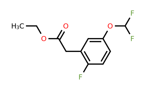 1261826-75-8 | Ethyl 5-(difluoromethoxy)-2-fluorophenylacetate