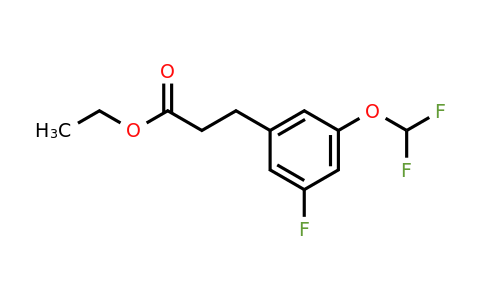 1261826-80-5 | Ethyl 3-(3'-(difluoromethoxy)-5'-fluorophenyl)propionate
