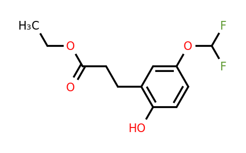 1261826-83-8 | Ethyl 3-(5'-(difluoromethoxy)-2'-hydroxyphenyl)propionate