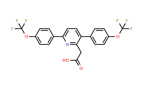1261827-55-7 | 3,6-Bis(4-(trifluoromethoxy)phenyl)pyridine-2-acetic acid
