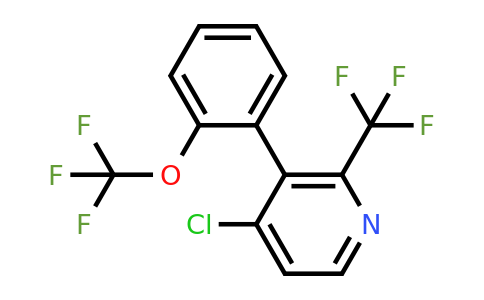1261827-62-6 | 4-Chloro-3-(2-(trifluoromethoxy)phenyl)-2-(trifluoromethyl)pyridine