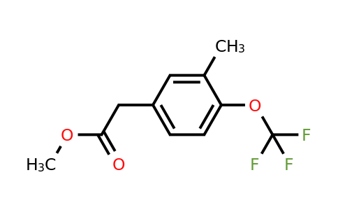 1261828-12-9 | Methyl 3-methyl-4-(trifluoromethoxy)phenylacetate