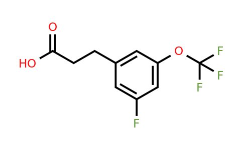 1261828-37-8 | 3-(3-Fluoro-5-(trifluoromethoxy)phenyl)propanoic acid
