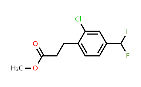 1261829-57-5 | Methyl 3-(2'-chloro-4'-(difluoromethyl)phenyl)propionate