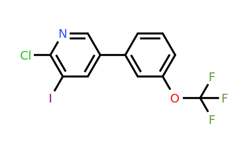 1261830-00-5 | 2-Chloro-3-iodo-5-(3-(trifluoromethoxy)phenyl)pyridine