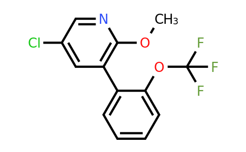 1261830-17-4 | 5-Chloro-2-methoxy-3-(2-(trifluoromethoxy)phenyl)pyridine