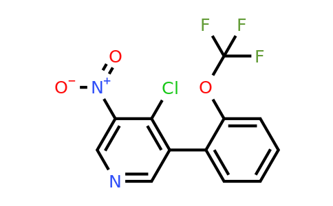 1261830-78-7 | 4-Chloro-3-nitro-5-(2-(trifluoromethoxy)phenyl)pyridine