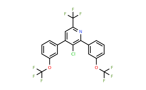 1261830-80-1 | 2,4-Bis(3-(trifluoromethoxy)phenyl)-3-chloro-6-(trifluoromethyl)pyridine