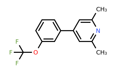 1261831-13-3 | 2,6-Dimethyl-4-(3-(trifluoromethoxy)phenyl)pyridine