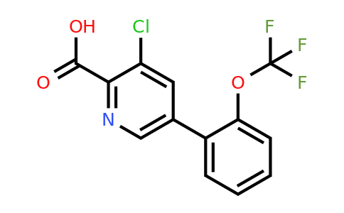 1261831-31-5 | 3-Chloro-5-(2-(trifluoromethoxy)phenyl)picolinic acid