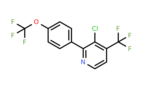 1261831-37-1 | 3-Chloro-2-(4-(trifluoromethoxy)phenyl)-4-(trifluoromethyl)pyridine