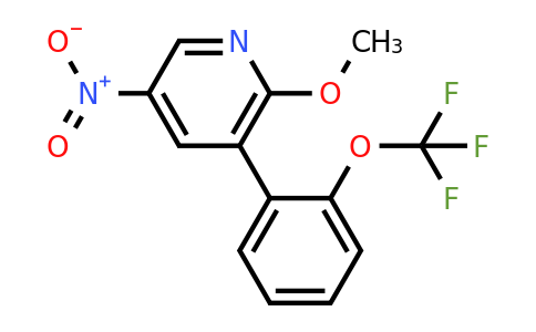1261831-39-3 | 2-Methoxy-5-nitro-3-(2-(trifluoromethoxy)phenyl)pyridine
