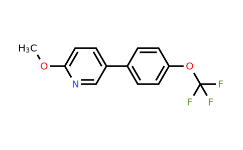 1261831-77-9 | 2-Methoxy-5-(4-(trifluoromethoxy)phenyl)pyridine