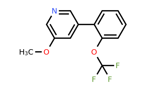 1261831-85-9 | 3-Methoxy-5-(2-(trifluoromethoxy)phenyl)pyridine