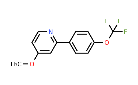 1261831-88-2 | 4-Methoxy-2-(4-(trifluoromethoxy)phenyl)pyridine